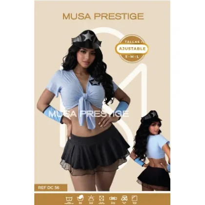 Disfraz Musa Policia DC56
