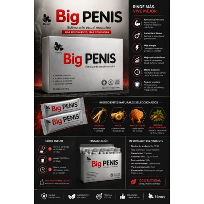 Energizante Miel Big Penis Liquido Unidad