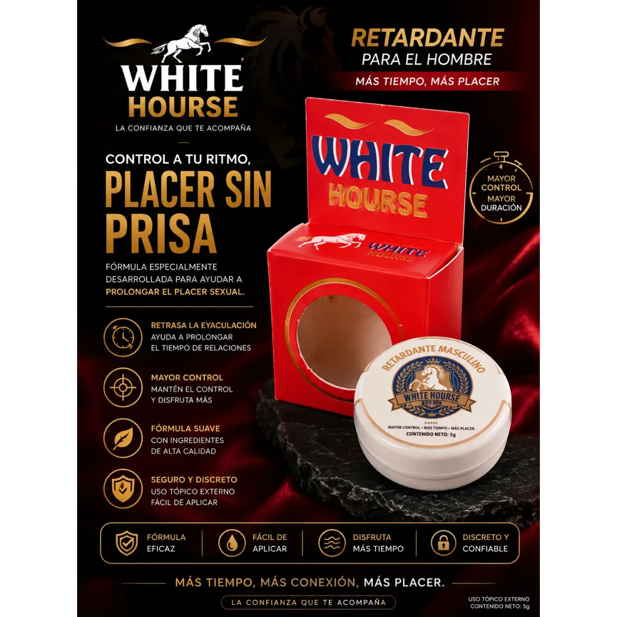 Crema Retardante White Horse