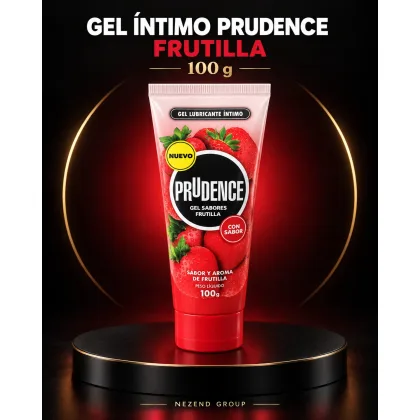 LUBRICANTE NEUTRO CON AROMA A FRESA PRUDENCE 100 G