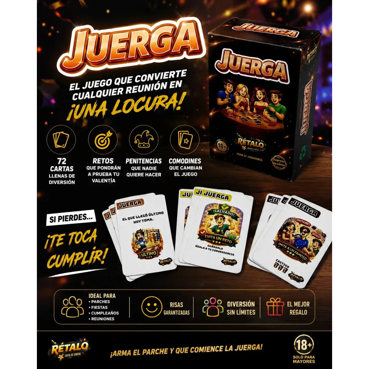CARTAS JERGA 72 CARTAS