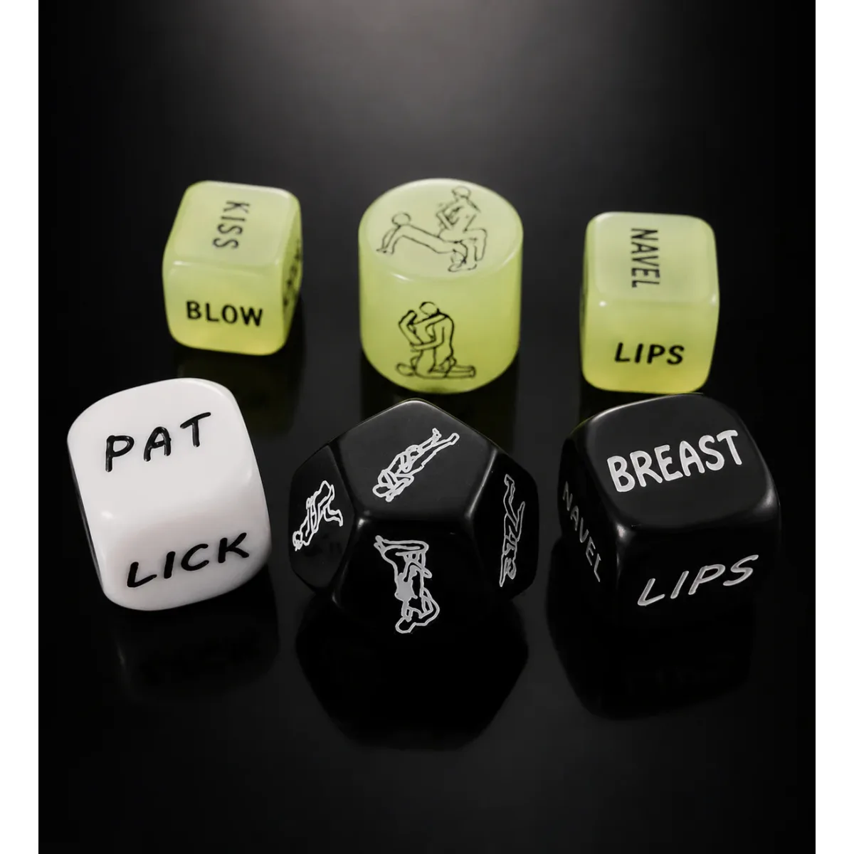 Juego de Dados Dodecaedro De Posiciones Sexuales