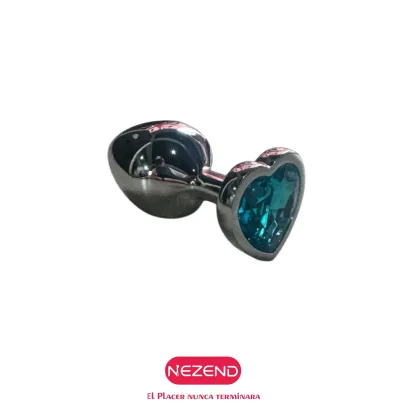 PLUG JOYA CORAZON PLATEADO TALLA M