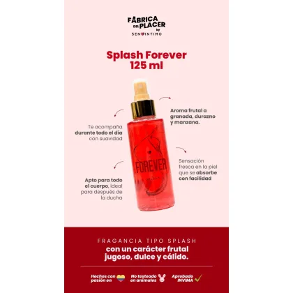 Splash Con Pheromonas Forever x 125ml Sen Intimo