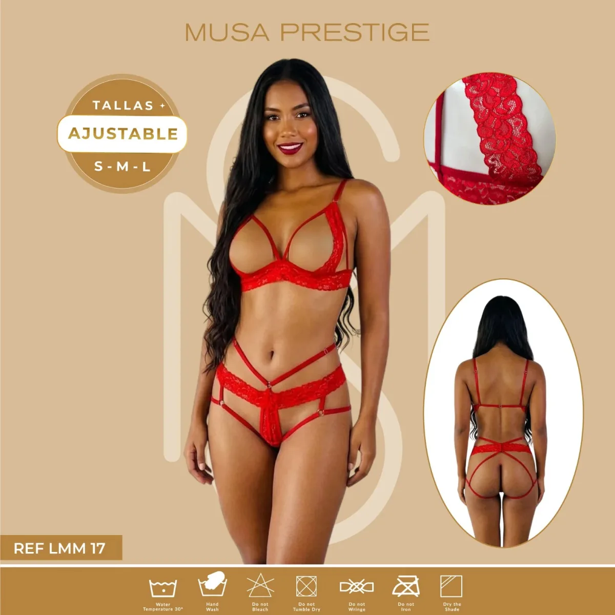 Lenceria LMM 17 ROJO Lenceria LMM 17 ROJO