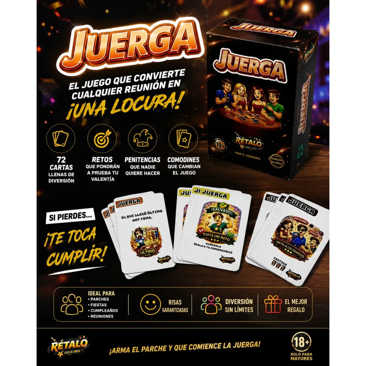 CARTAS JERGA 72 CARTAS