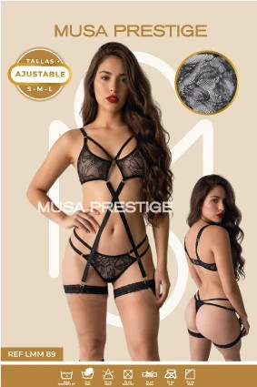 Lenceria Musa LMM89 NEGRO