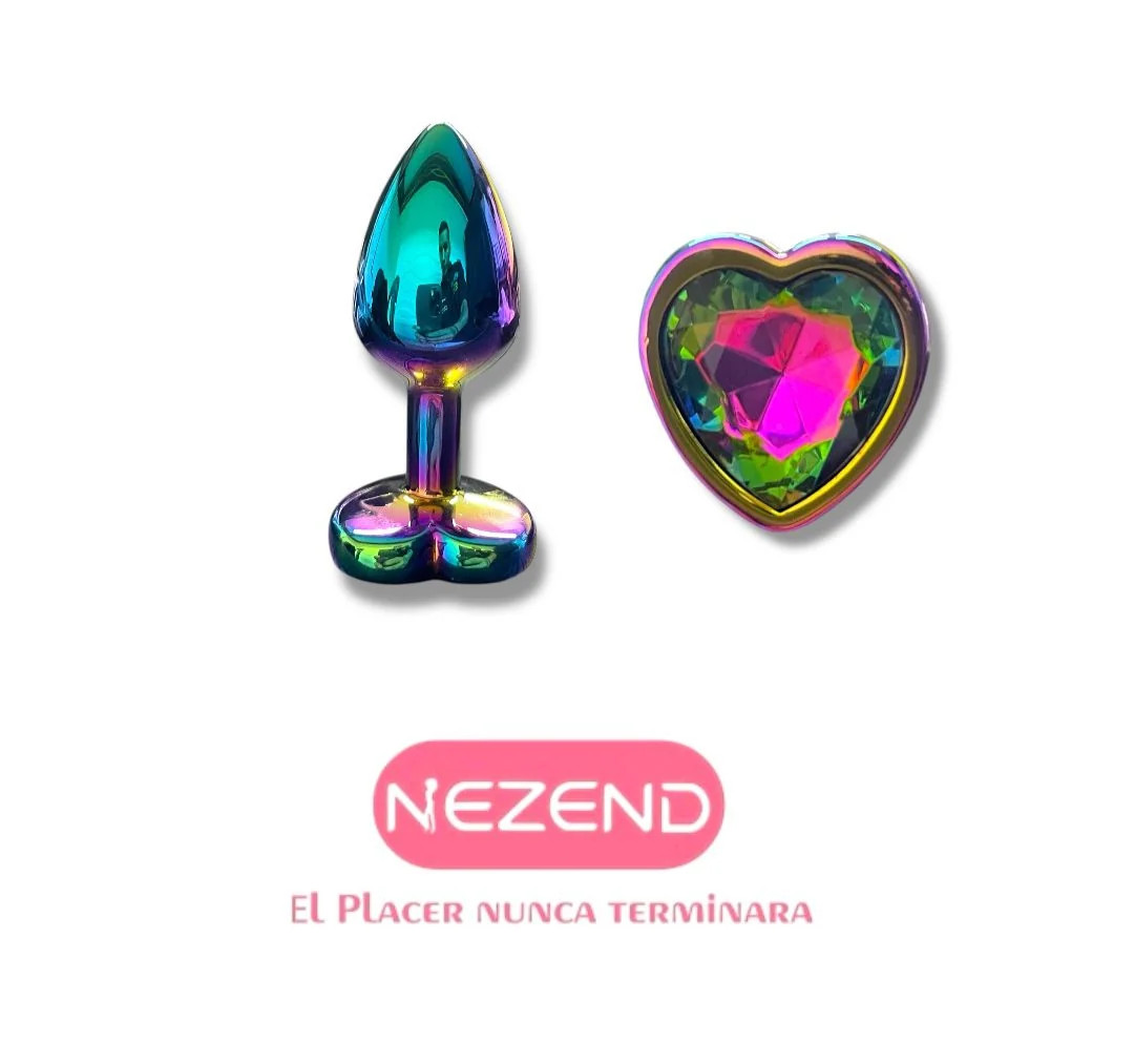 PLUG JOYA CORAZON TORNASOL TALLA M