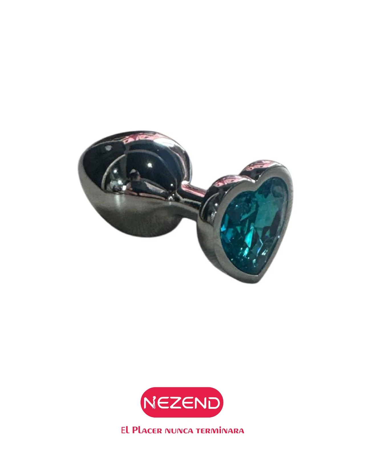 PLUG JOYA CORAZON PLATEADO TALLA S
