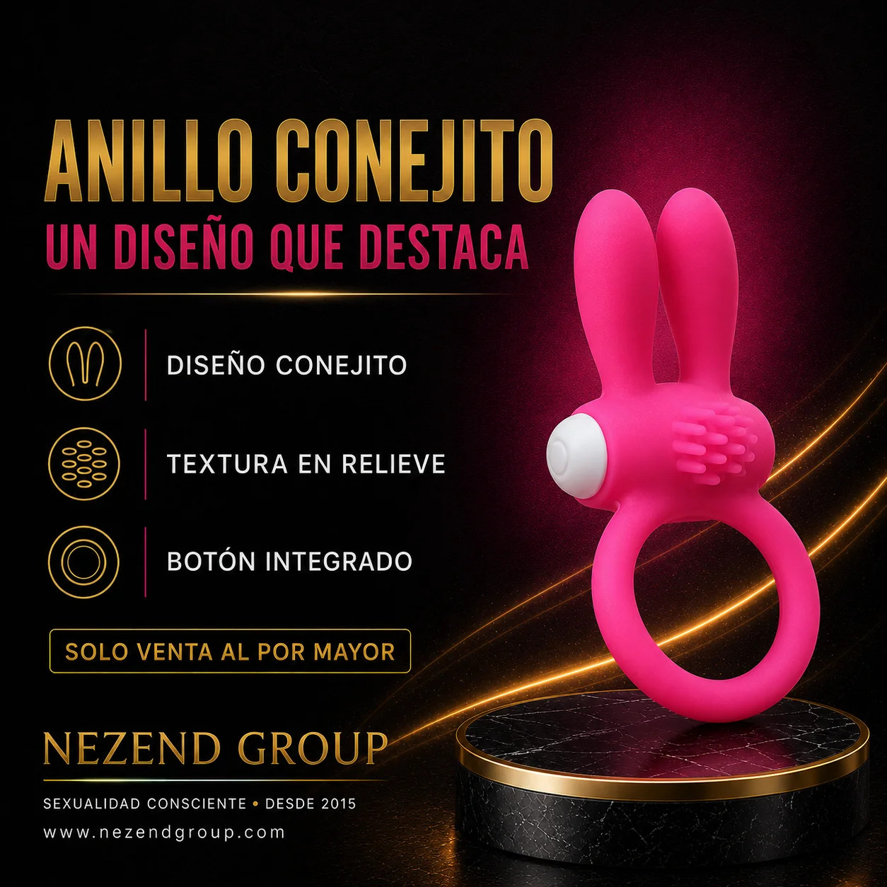 Anillo Conejo 10 Modos de Vibración