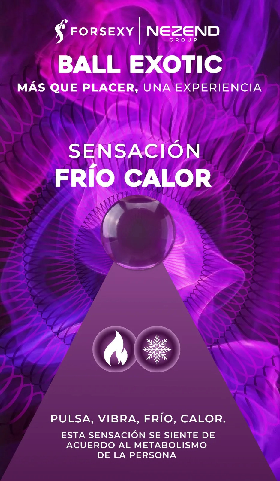 Boll Exotic Forsexy Frio Calor presentacion 2 unidades