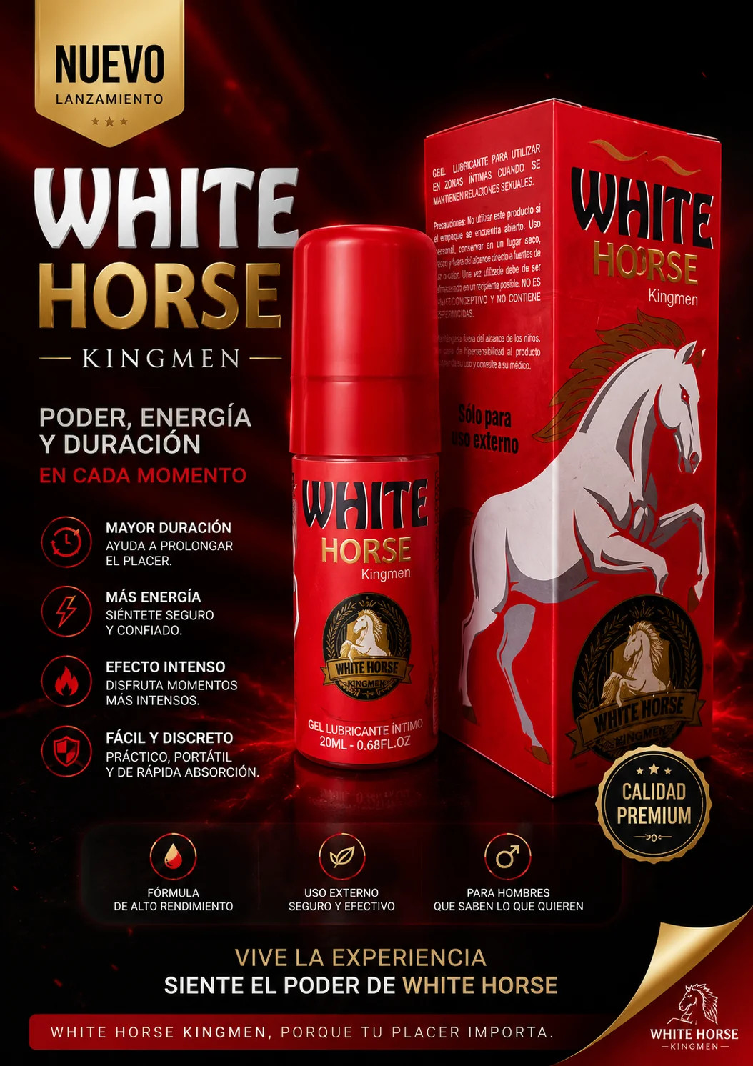Caballo Blanco Spray Tarro Metalico Con Invima