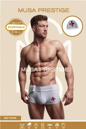 Disfraz Musa Hombre Enfermero DH01