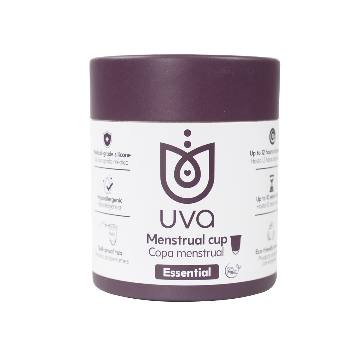 Copa Menstrual Essential Talla B Morada UVA