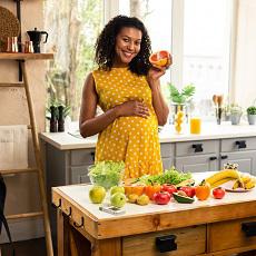 Imagen informativa sobre Nutrición durante el embarazo